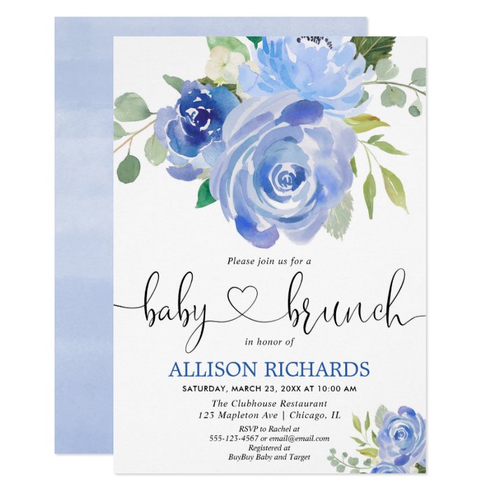 baby blue floral
