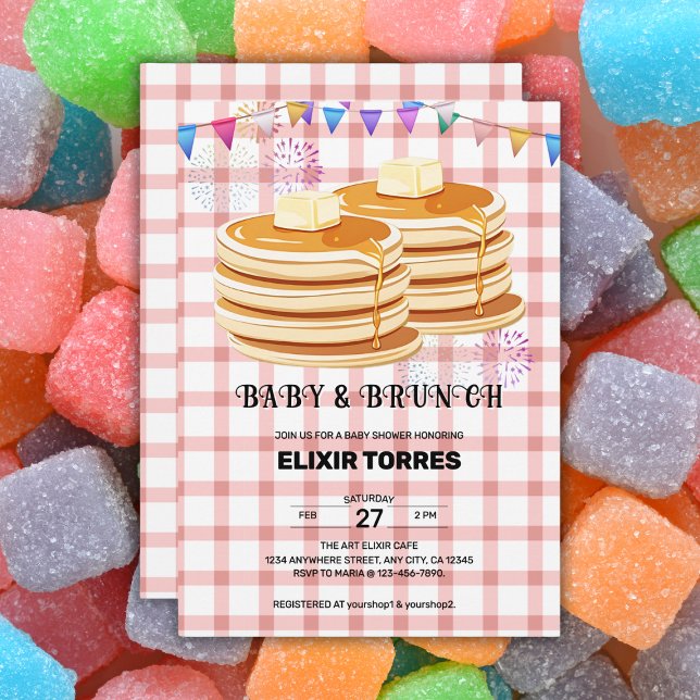 Baby & Brunch Festive Souffle Baby Shower Invitation (Creator Uploaded)