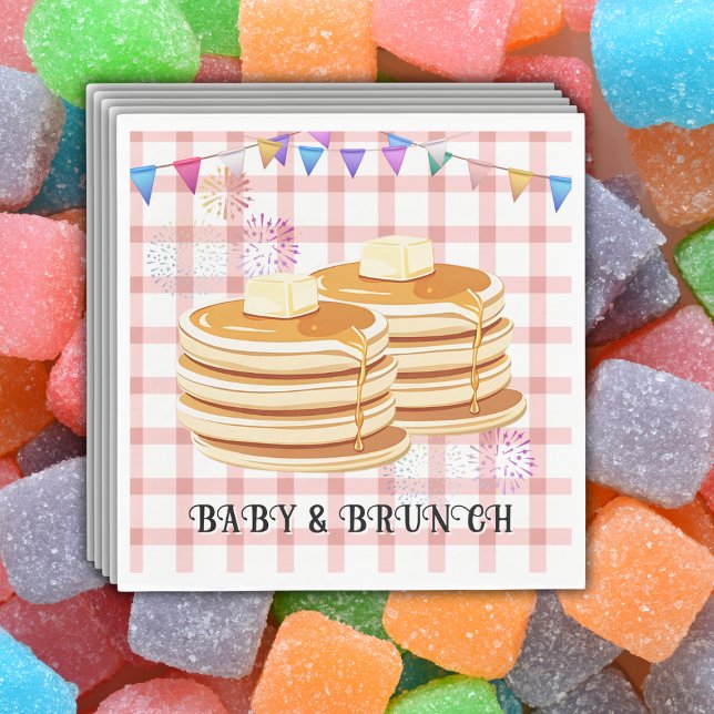 Baby & Brunch Festive Souffle Baby Shower Napkins (Creator Uploaded)