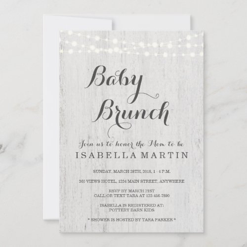 Baby Brunch Invitation