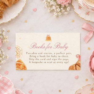 Baby Brunch Pancakes Pink Bow Girl Books For Baby Enclosure Card