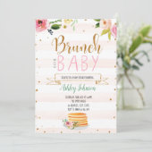 Baby brunch party invitation (Standing Front)