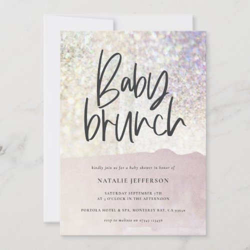 Baby brunch shower Glitter sparkle classy party