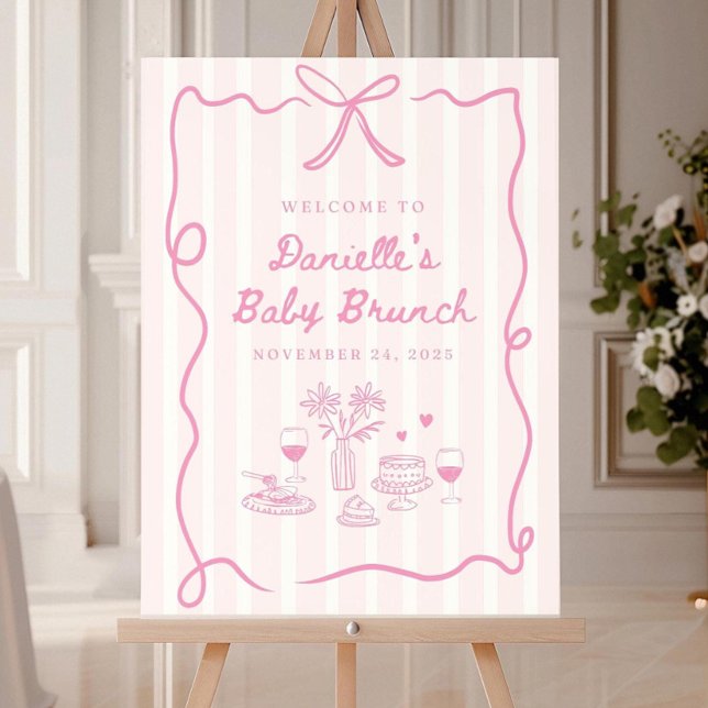 Baby Brunch Welcome Sign Template Brunch Baby Show (Creator Uploaded)