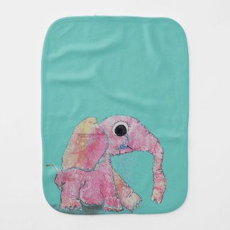 Baby Bubblegum by Lydia's Art Sangria Baby Burp Cloth