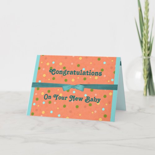 Baby Bubbles Congratulations On Your New Baby Card