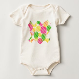 Baby Bubbles Design on Organic Infant Bodysuit