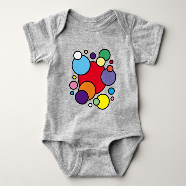 Baby Bubbles Onsie T-Shirt Bodysuit (Front)
