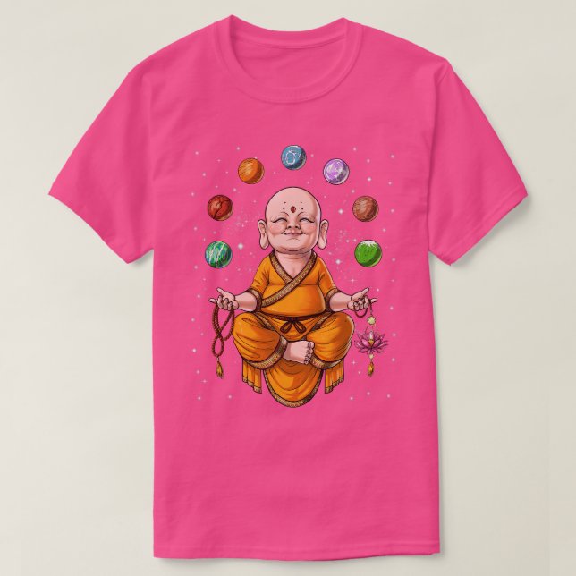 Baby Buddha Meditation T-Shirt (Design Front)