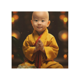 Baby Buddha Wood Wall Art