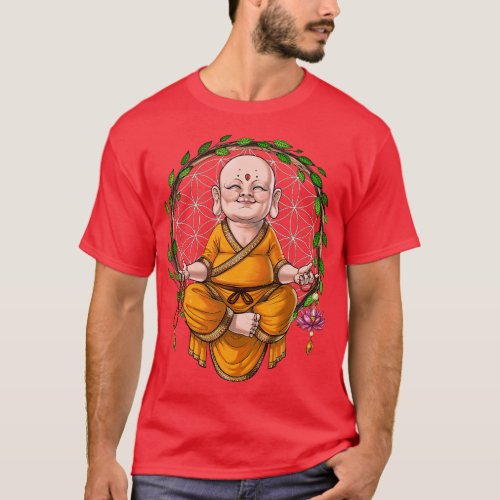 Baby Buddha Yoga Meditation T_Shirt