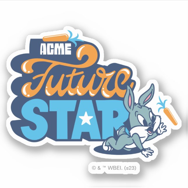 Baby BUGS BUNNY™ - Future Star Sticker (Front)