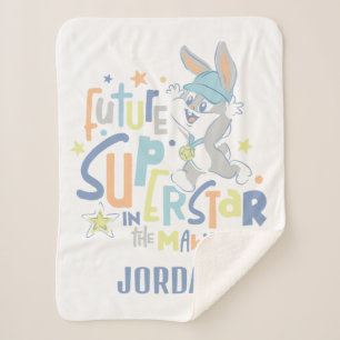 Baby BUGS BUNNY™ Future Superstar In Training Sherpa Blanket