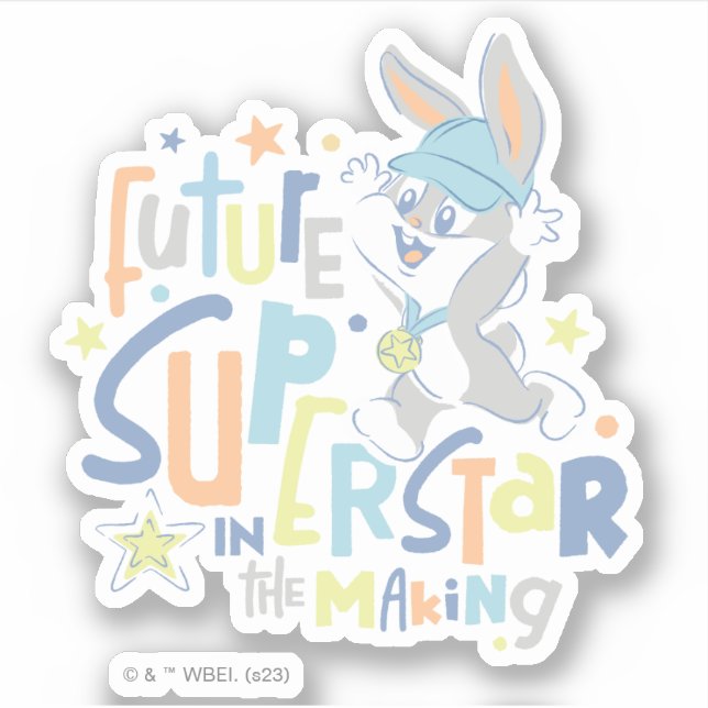 Baby BUGS BUNNY™ Future Superstar In Training Sticker (Front)