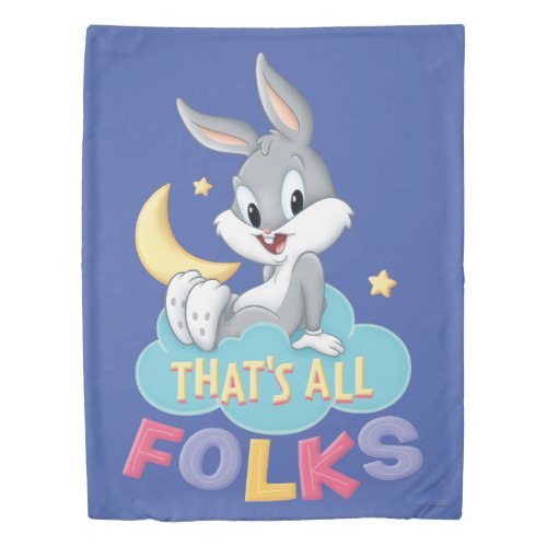 Baby Bugs Bunny  Thats All Folks Duvet Cover