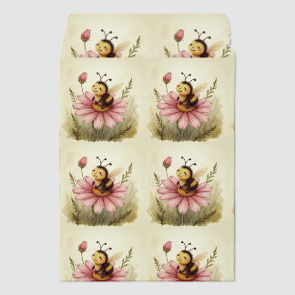 Baby bumblebees are sun bathing envelope mailers