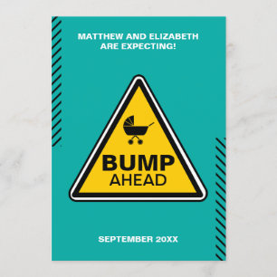 Baby Bump Caution Sign Pregnancy Announcement