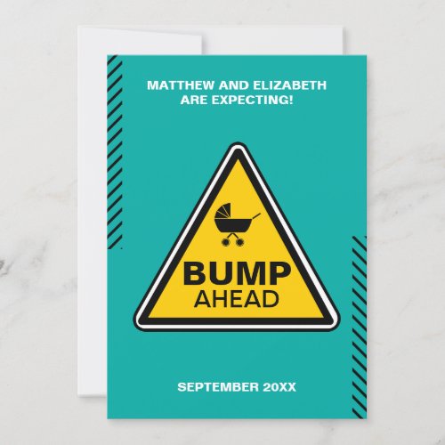 Baby Bump Caution Sign Pregnancy Announcement