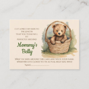 Baby Bump Game Guess Belly Size Gender Neutral Enclosure Card