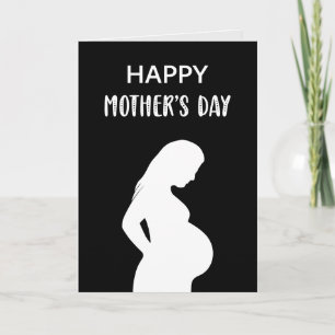 Baby Bump Pregnant Mom To Be Happy Mother's Day Card