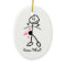 Baby Bump Stick Mom Personalized Ornament