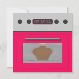 Baby Bun Recipe Invitation(pink) Invitation