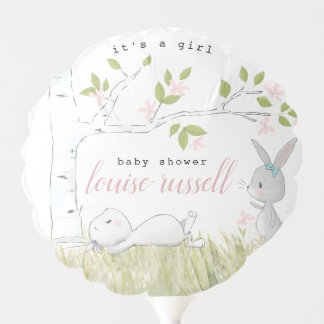 baby bunny baby shower balloon