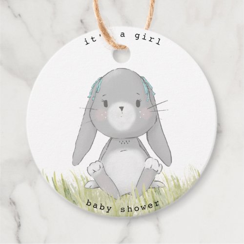 baby bunny baby shower favor tags