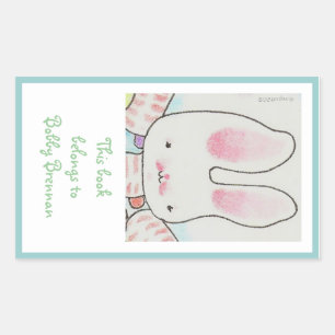 Baby bunny bookplate
