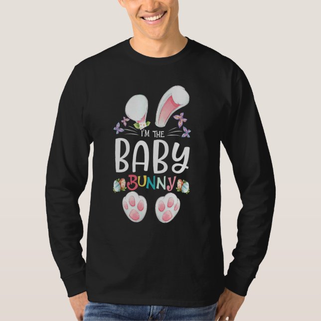 Baby Bunny Boys Girls Kids Cute Matching Family Ea T-Shirt (Front)
