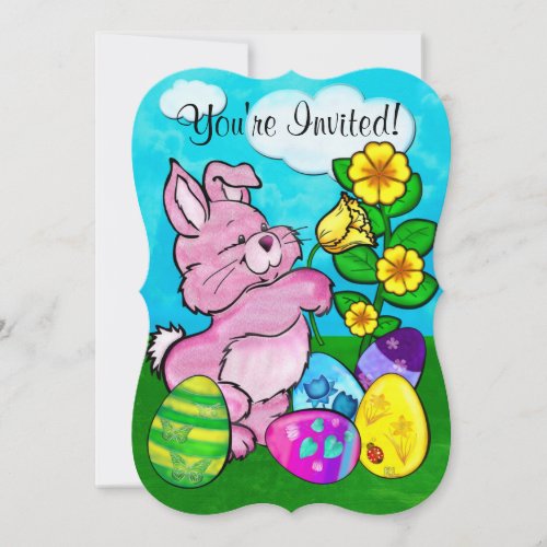 Baby Bunny Easter Invitation