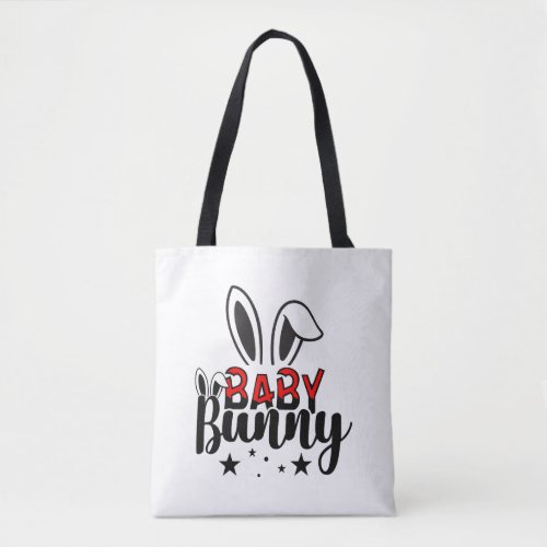 Baby bunny family matching easter gift tote bag