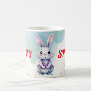 Baby Bunny in Spring Coffee Mug