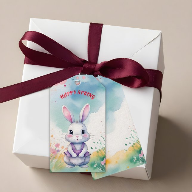 Baby Bunny in Spring  Gift Tags (Creator Uploaded)