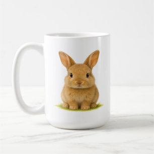 Baby Bunny in the Grass Coffee Mug