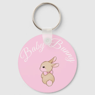 Baby bunny keychain