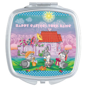 Baby Bunny little  Compact Mirror