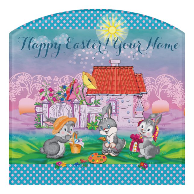 Baby Bunny little Door Sign (Contour Front)