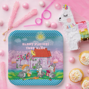 Baby Bunny little Paper Plates