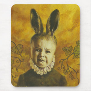 Baby Bunny Mutant Design Mouse Pad