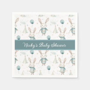 Baby Bunny Personalized Baby Shower Napkins