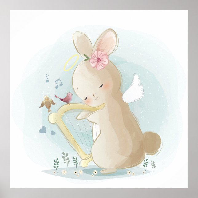 Baby bunny  poster (Front)