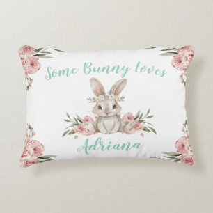 Baby Bunny Some Bunny Loves You Accent Pillow