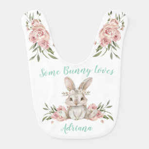Baby Bunny Some Bunny Loves you Bib