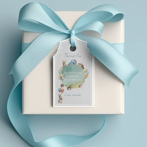 Baby Bunny with Balloons Gift Tags