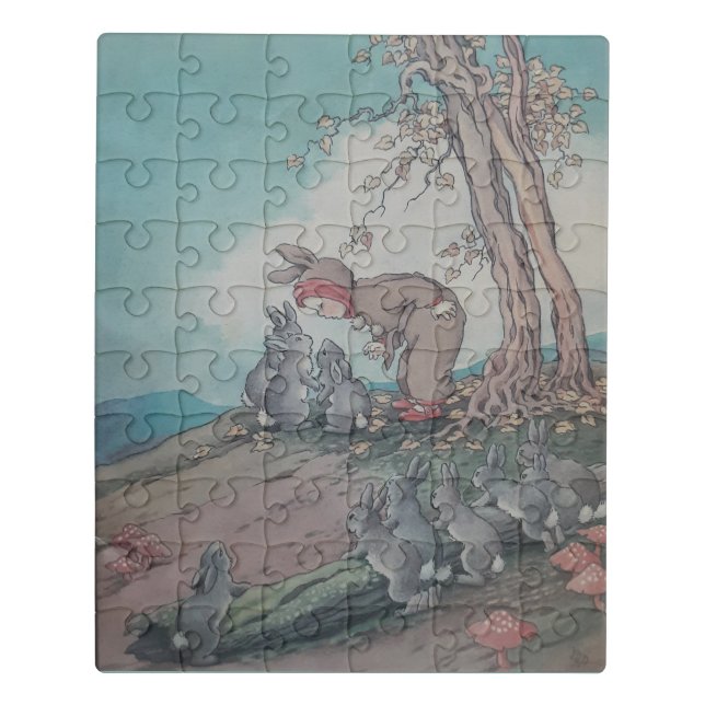Baby Bunting Nursery rhyme vintage art Jigsaw Puzzle (Puzzle Vertical)