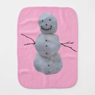 Baby Burp Cloth – Snowman