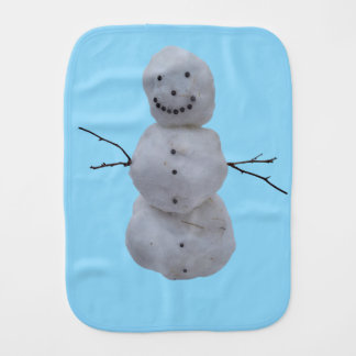 Baby Burp Cloth – Snowman