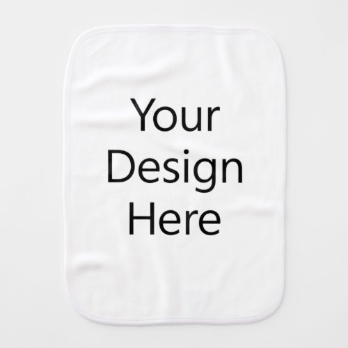 Baby Burp Cloth White