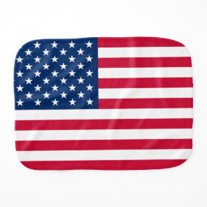 Baby Burp Cloth with American Flag